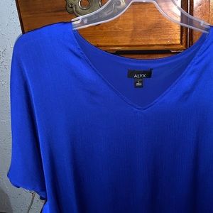 Royal Blue asymmetrical top.  Worn once